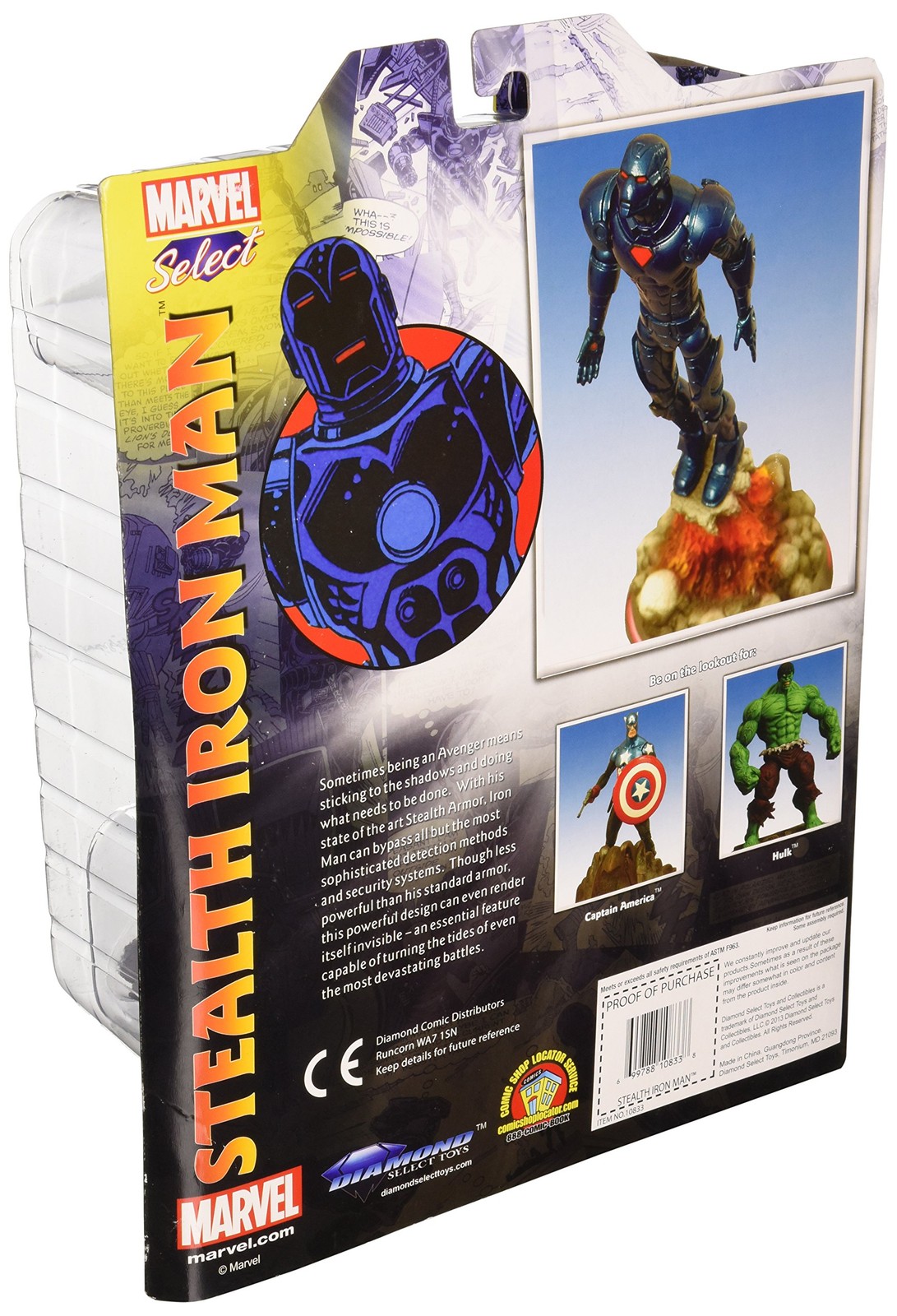 Diamond Select Toys Marvel Select Stealth Iron Man Action Figure