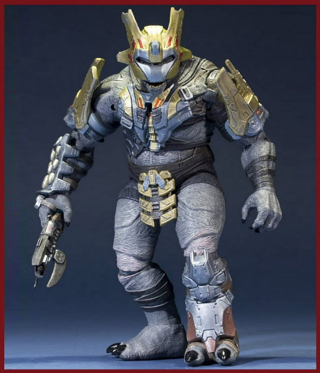 2012 McFarlane Halo Reach Series 6 Brute Major Action Figure with Helmet & Gun