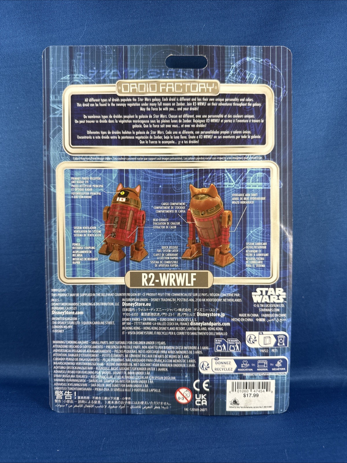 Disney 2026 Star Wars Halloween Droid Factory R2-WRWLF Werewolf Figure IN HAND