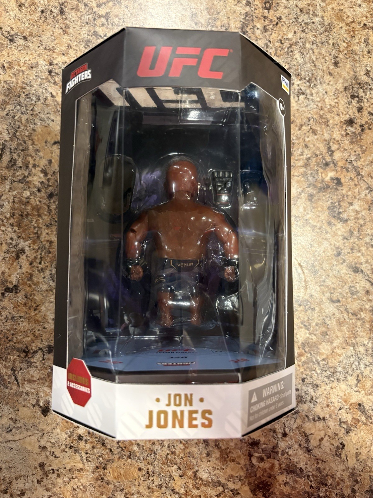 UFC Octagon Fighters Jon Jones Figure BACKWARDS! Rare! W/Gloves And Hat – ERROR