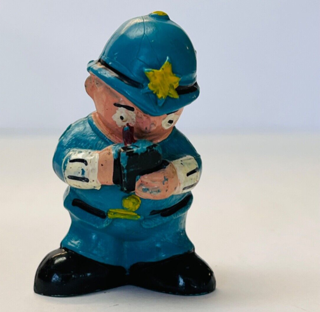 Vintage Mr Plod Mini Figure Small Police Man Figurine Miniature Collectible BIN1