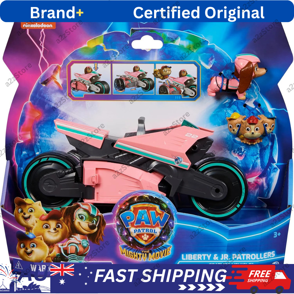 Paw Patrol Liberty & Poms JR. Patrollers Rescue Action Figure Kids Birthday Gift