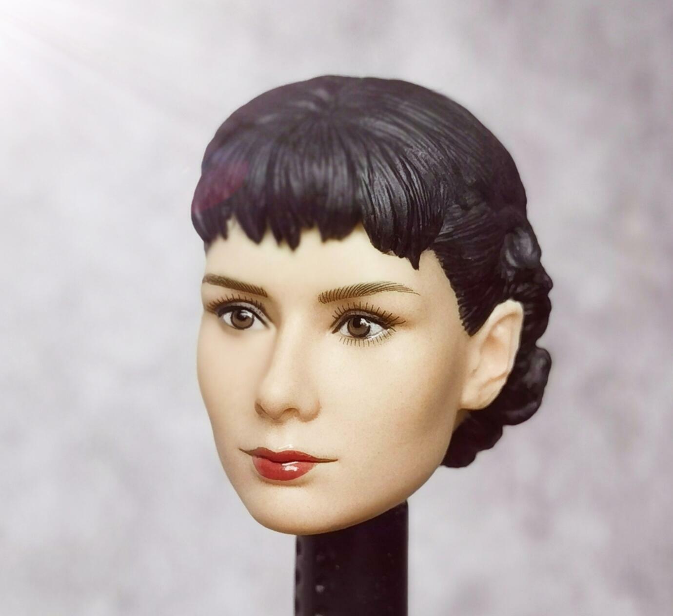 1/6 Female Head Audrey Hepburn Roman Holiday FOR 12″ FIGURE Phicen Hot Toys❶USA❶