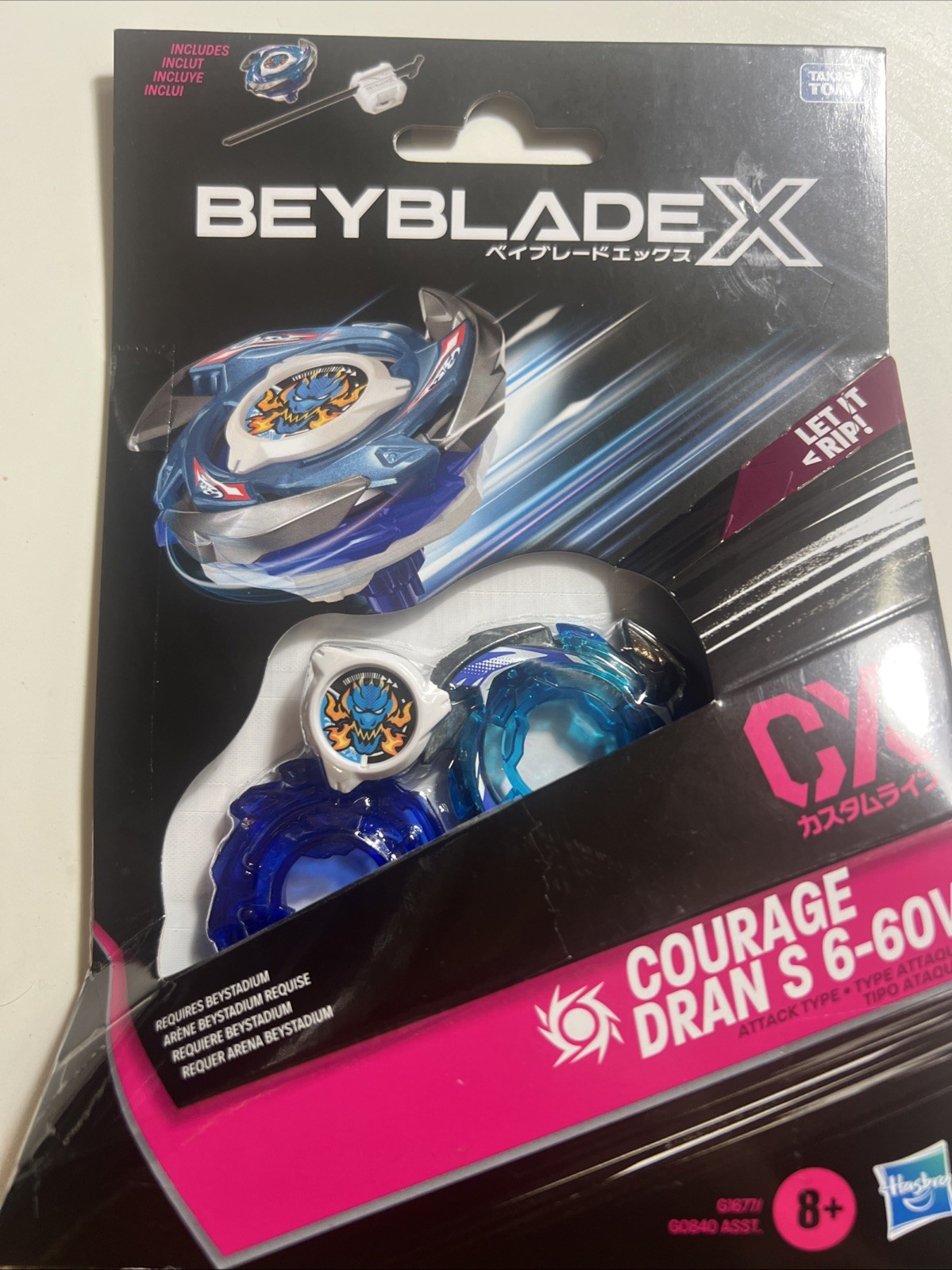 Beyblade X Courage S 6-60V CX Starter pack set with Attack Type Top & Launcher™