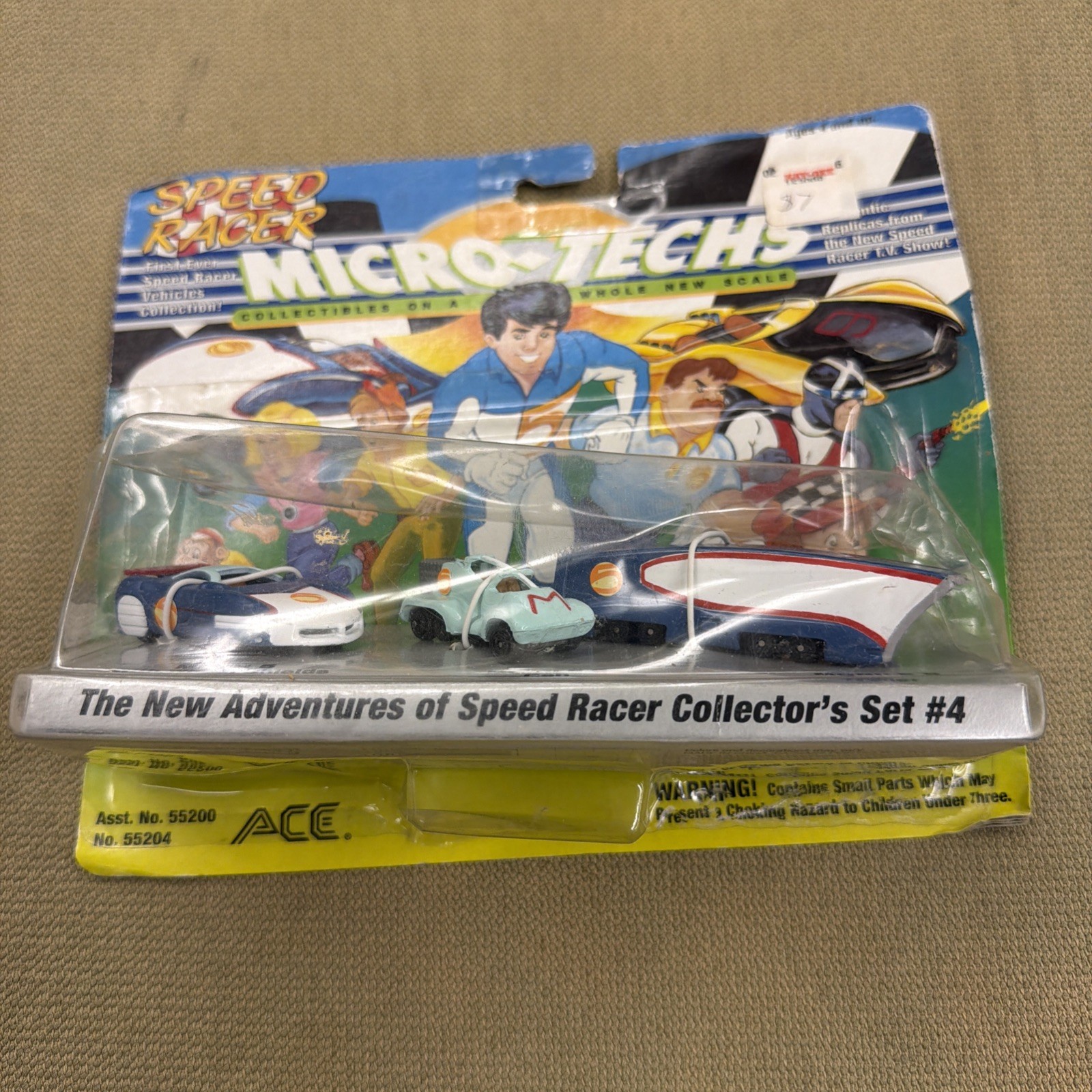 SPEED RACER Micro-Techs Collectors Mach Five Car Set #4 Ace Novelty Company 1994
