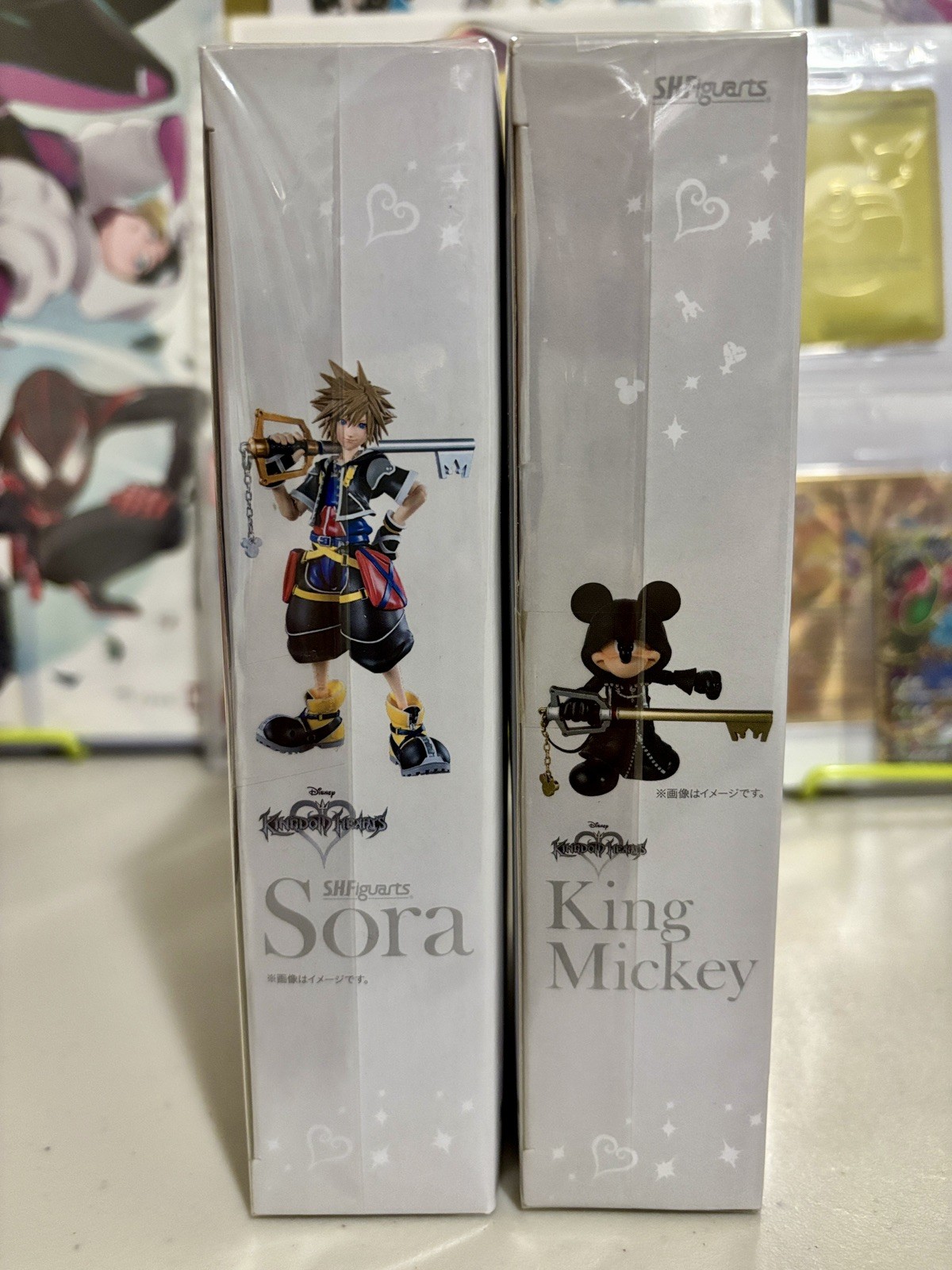 S.H. Figuarts KINGDOM HEARTS II Mickey & SORA Action Figure Bandai New