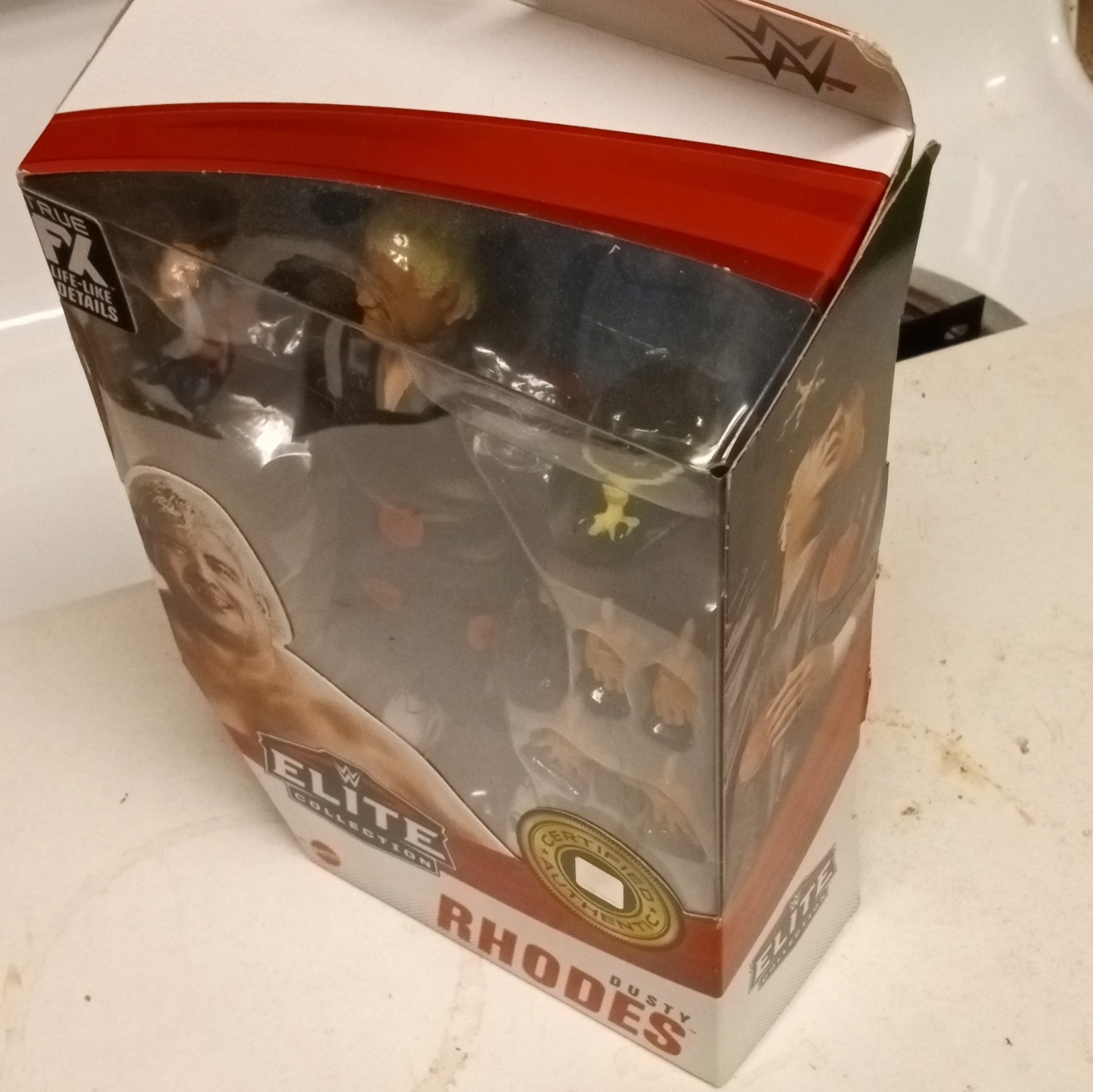 Mattel WWE Dusty Rhodes Elite Collection Action Figure Hat Alt Hands Boxed