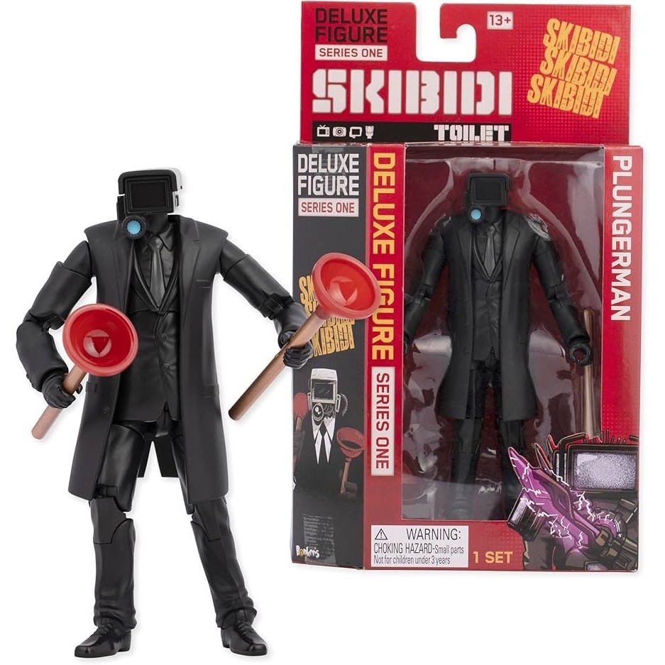 NEW – Skibidi Toilet Series One Deluxe Figure Plungerman Action Figure