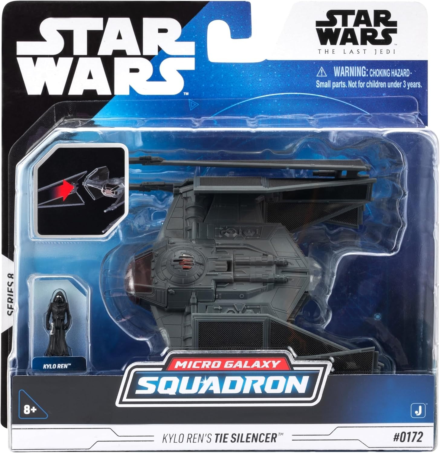 S08 #0172 Star Wars Micro Galaxy Squadron TIE Silencer