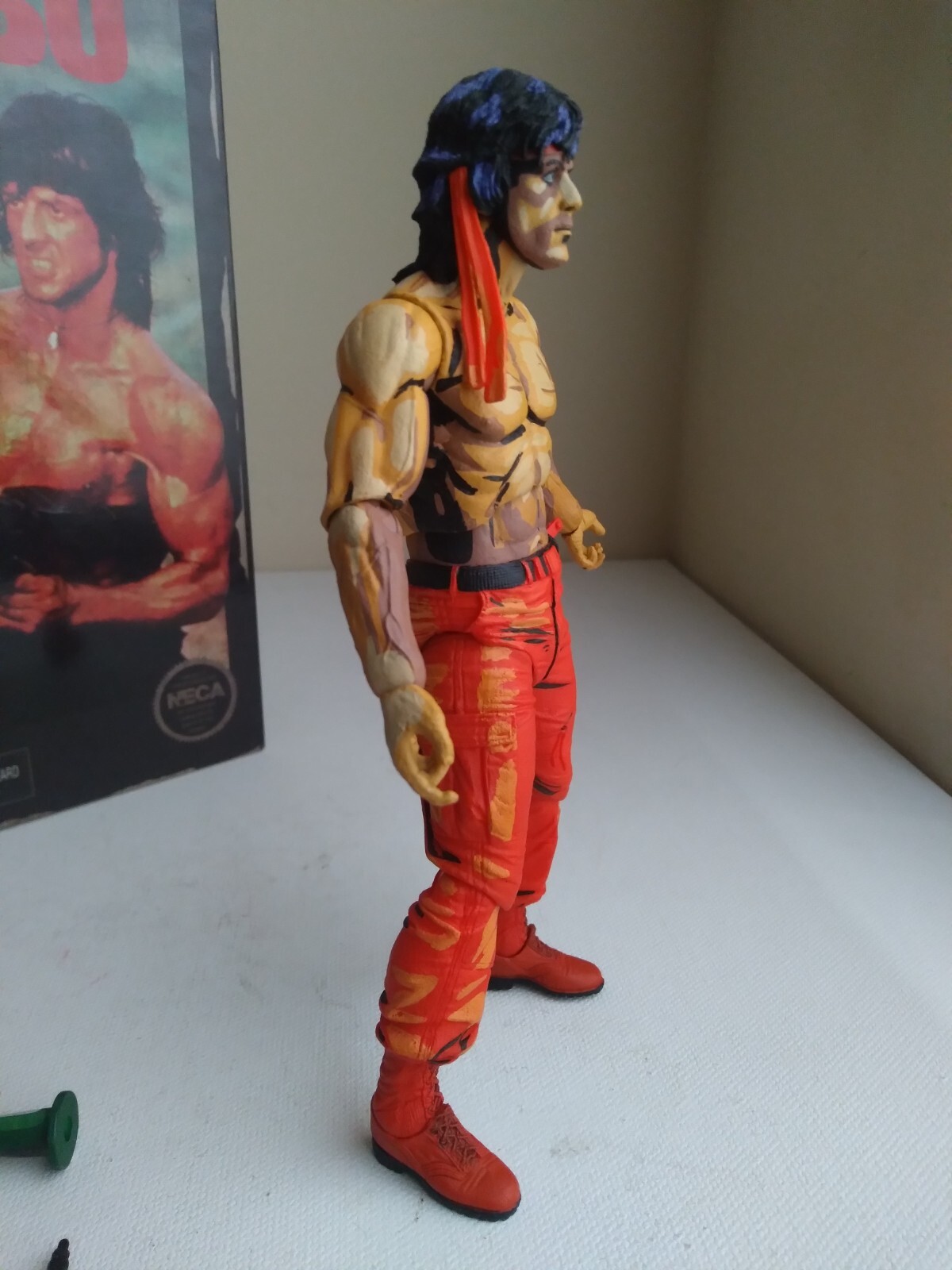 NECA ULTIMATE RAMBO NES FIGURE NINTENDO ATARI REEL TOYs SYLVESTER STALLONE LOOK