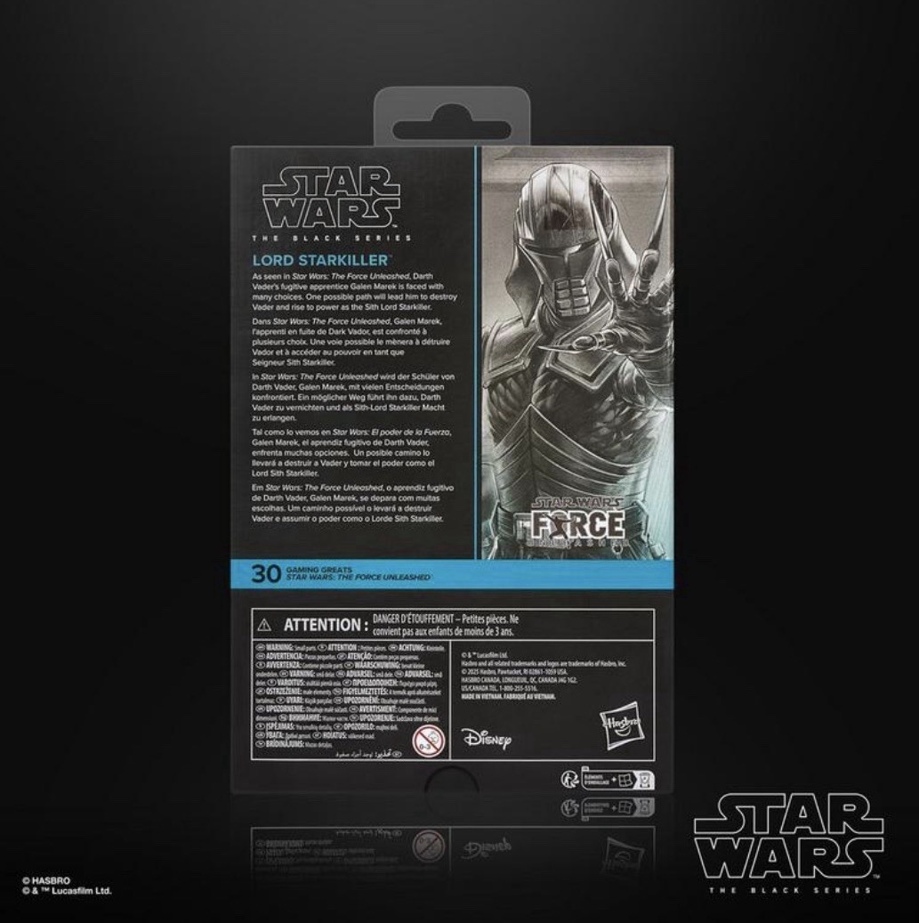 Star Wars: The Force Unleashed Hasbro 2025 The Black Series (LORD STARKILLER) 4+
