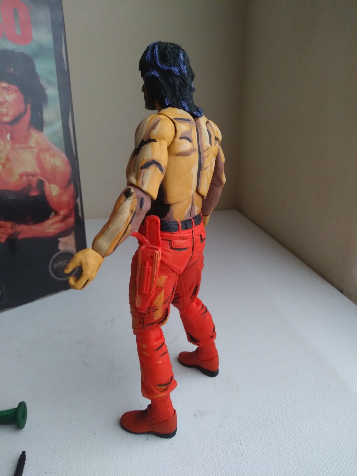NECA ULTIMATE RAMBO NES FIGURE NINTENDO ATARI REEL TOYs SYLVESTER STALLONE LOOK