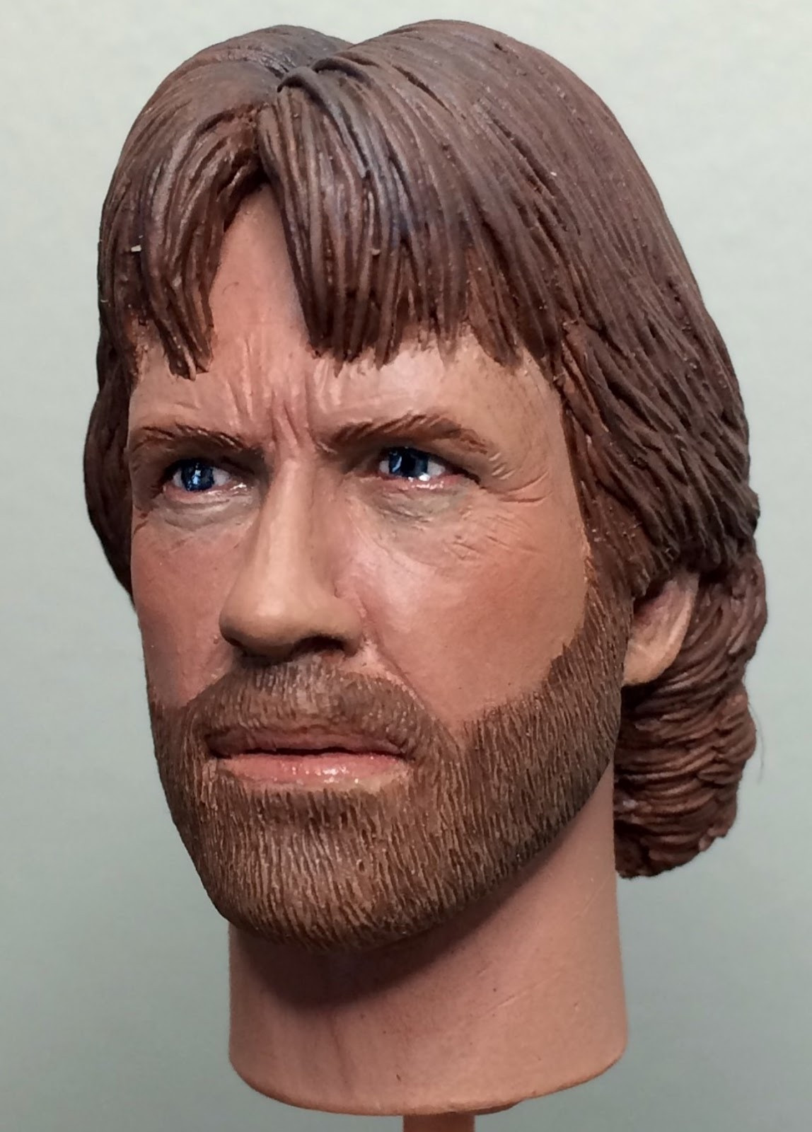1/6 SCALE CHUCK NORRIS # 2 ACTION FIGURE HEAD!