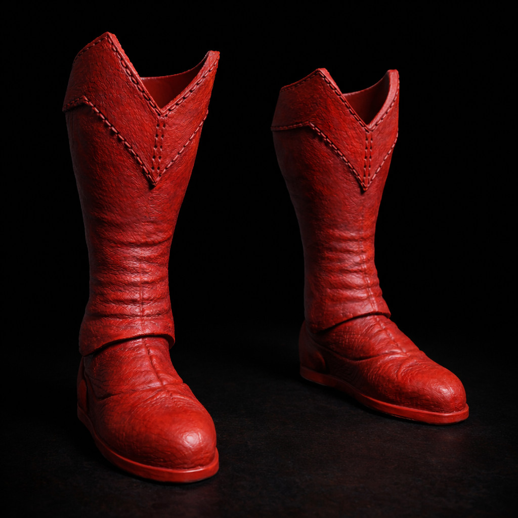1:12 Scale Boots: Super Steel Man (Christopher Reeves)