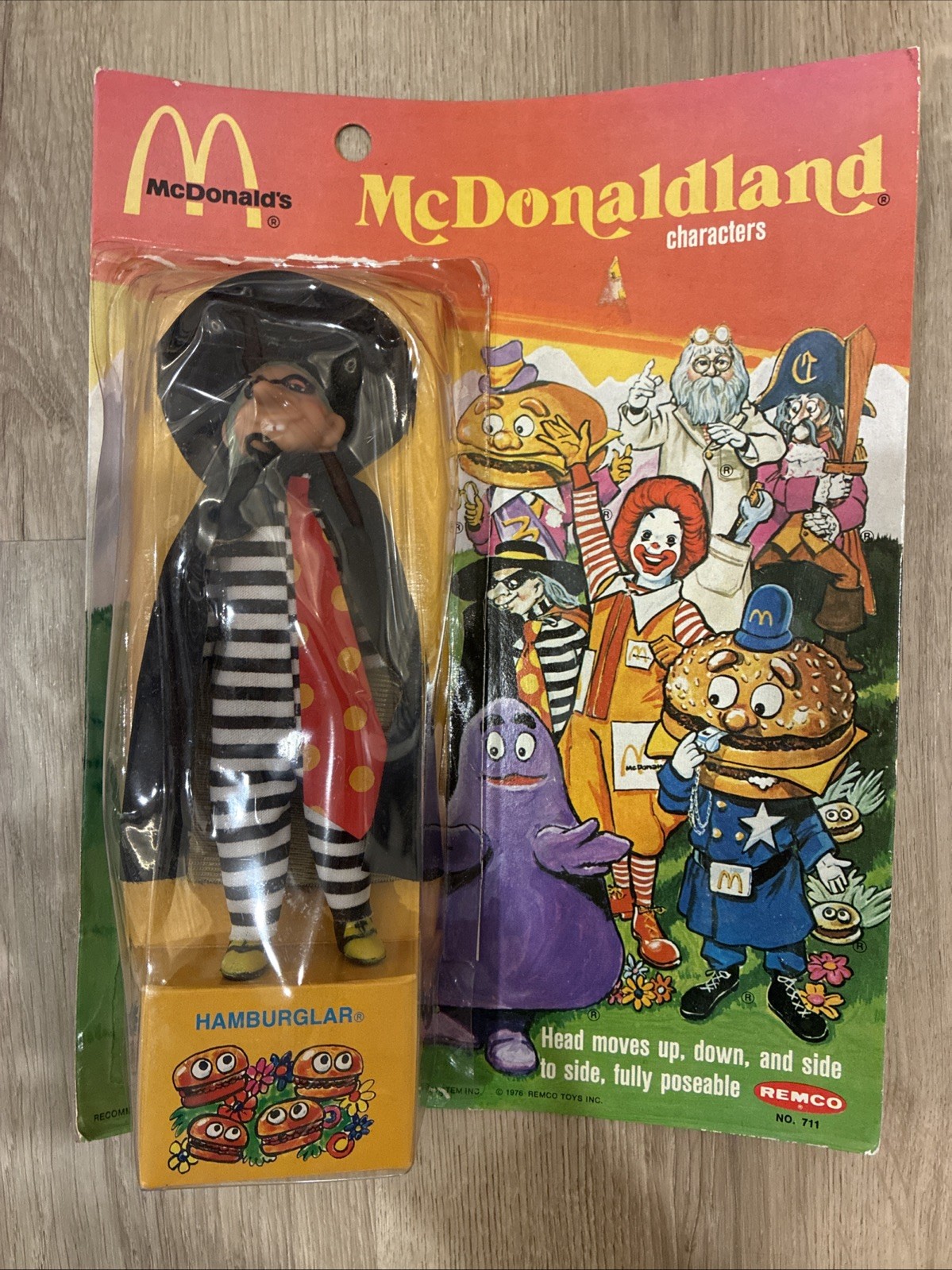 Vintage 1976 McDonaldland Hamburglar Figure (With Box)