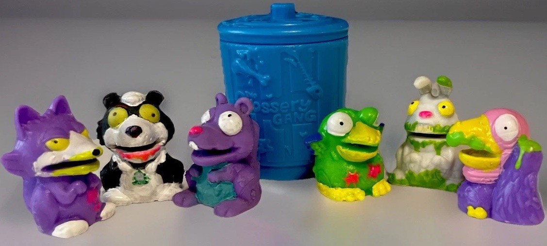 SPECIAL EDITION! The Grossery Gang VILE VERMIN 6 Figures W/Trash Can Series 3