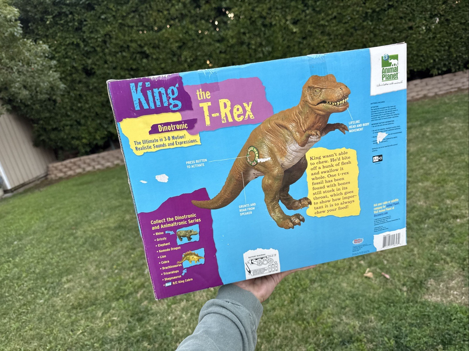 Animal Planet KING the T-Rex DINOTRONIC Wow Wee SEALED Brand New Vintage