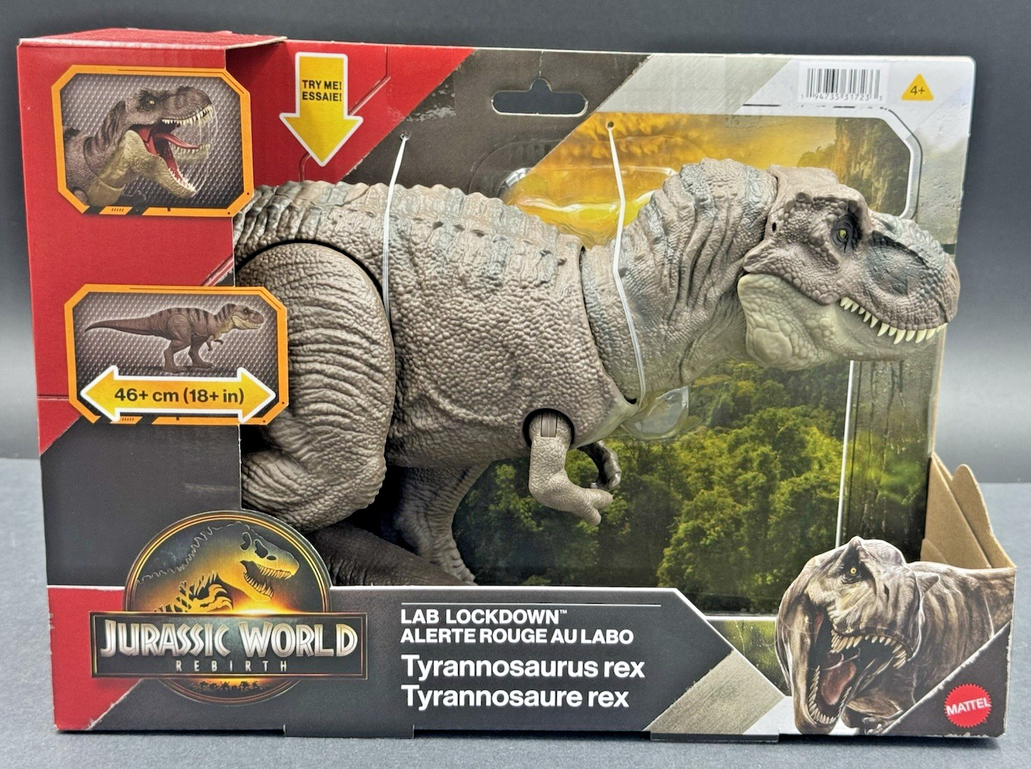 Jurassic World Rebirth Lab Lockdown Tyrannosaurus Rex Massive Chomp Figure NIB