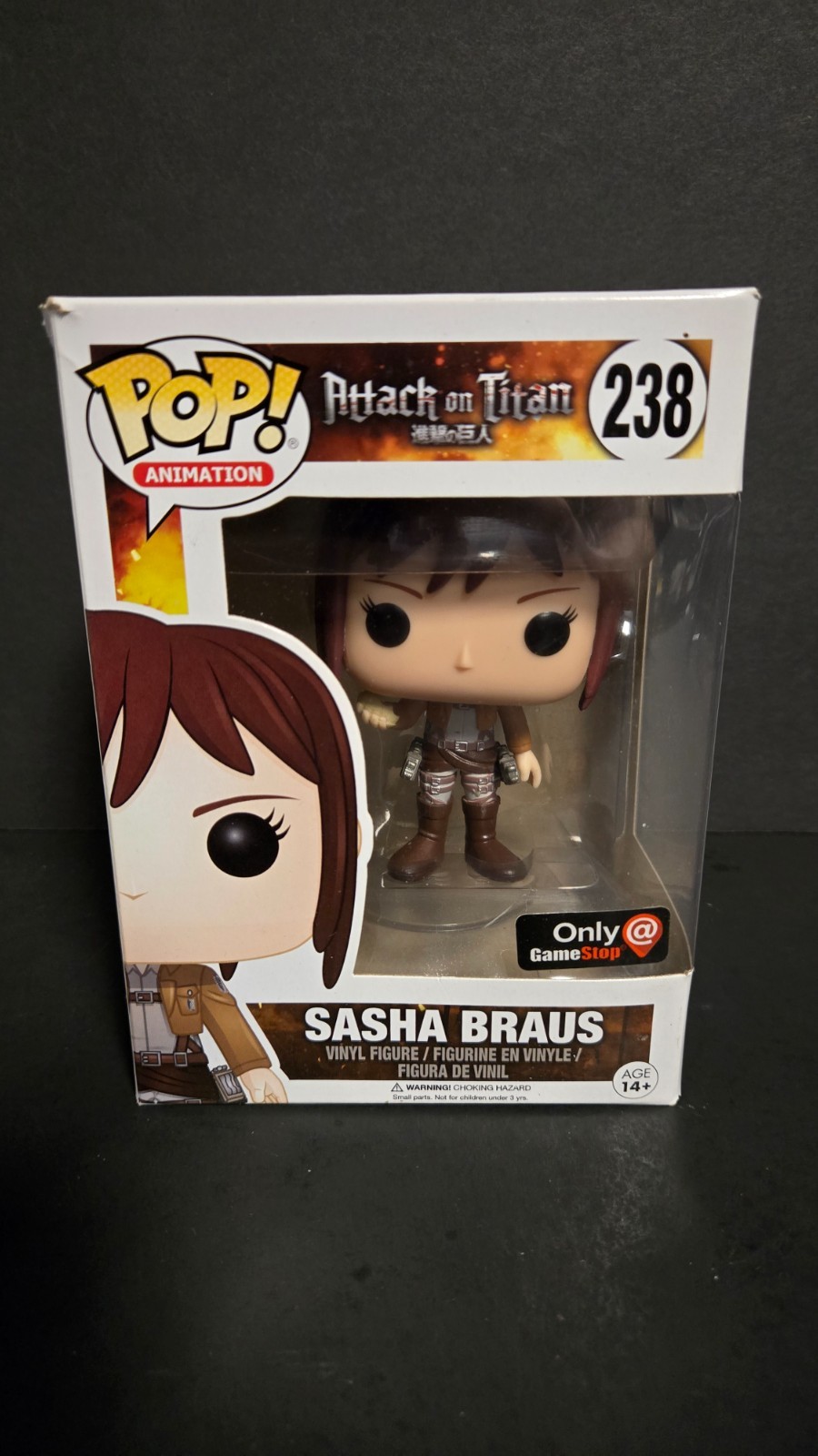 Funko Pop Sasha Braus #238 Attack On Titan Vinyl Figure Gamestop Exclusive NIB