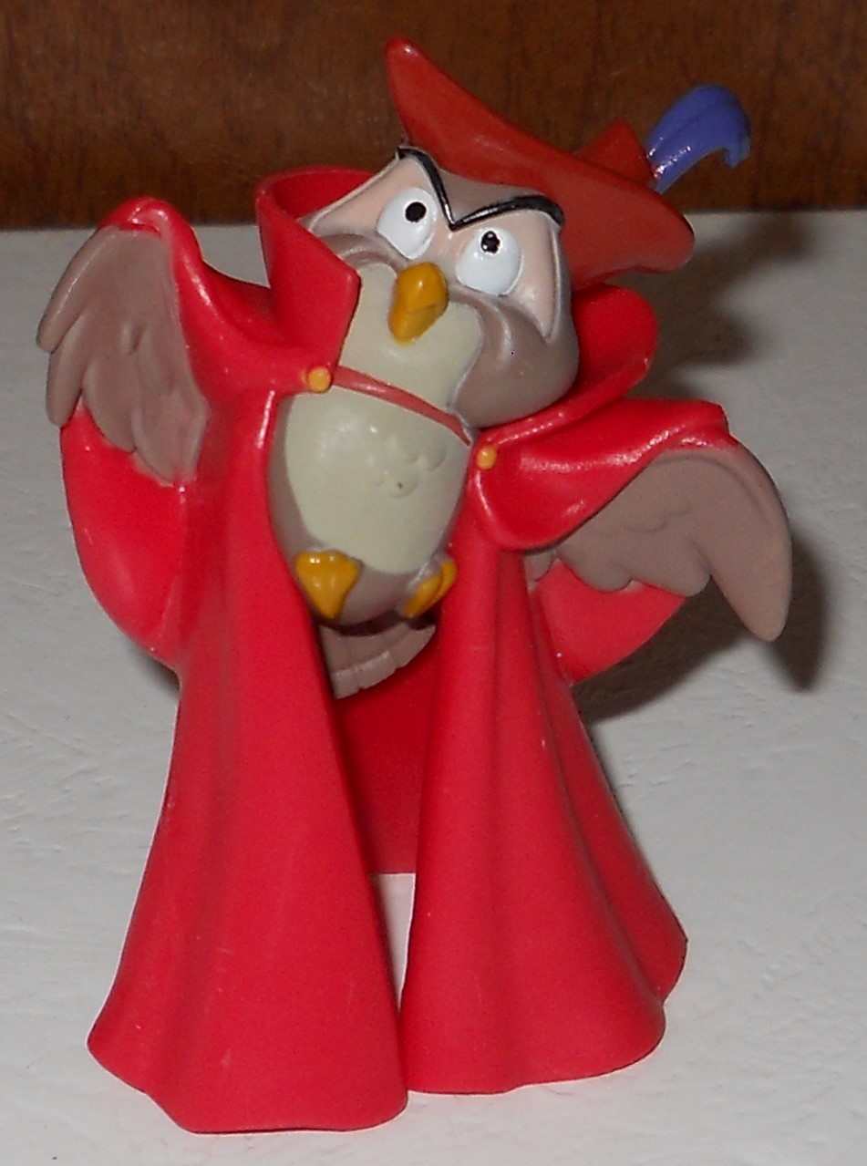 Disney Princess Aurora Owl Friend Figure Sleeping Beauty Cake Topper Toy