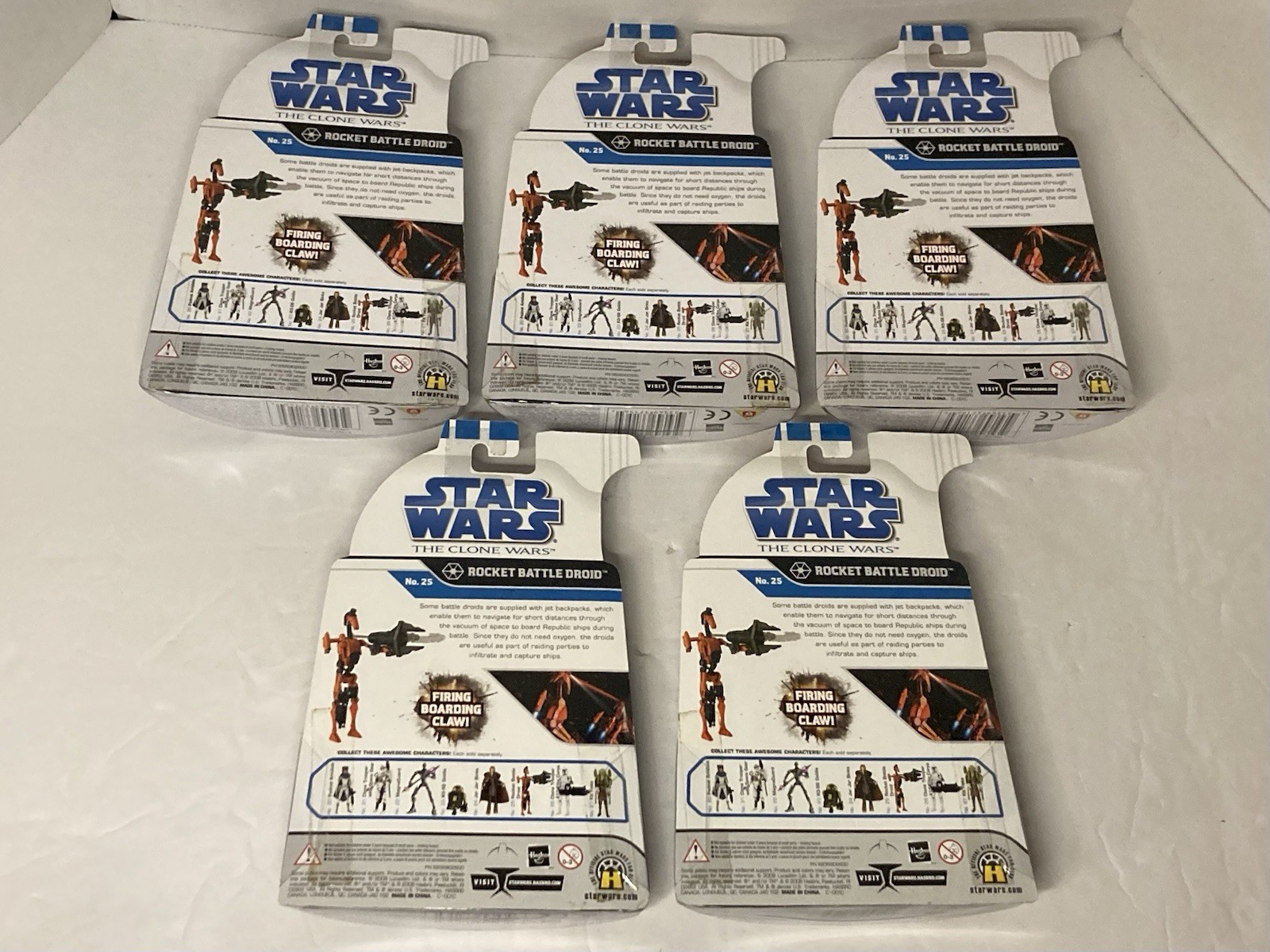 Star Wars The Clone Wars Rocket Battle Droid Action Figure No. 25 Hasbro 2009