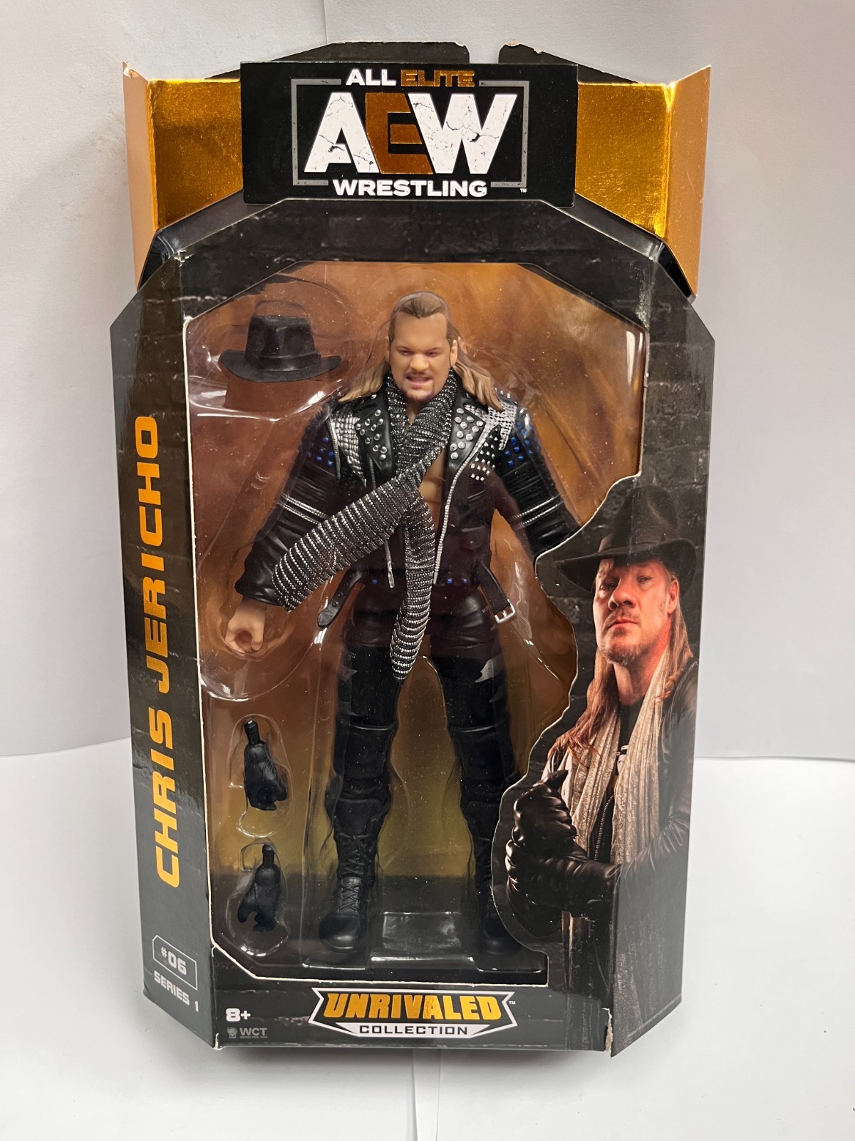 BNIB AEW CHRIS JERICHO UNRIVALED SERIES 1 #06 WRESTLING ACTION FIGURE JAZWARES