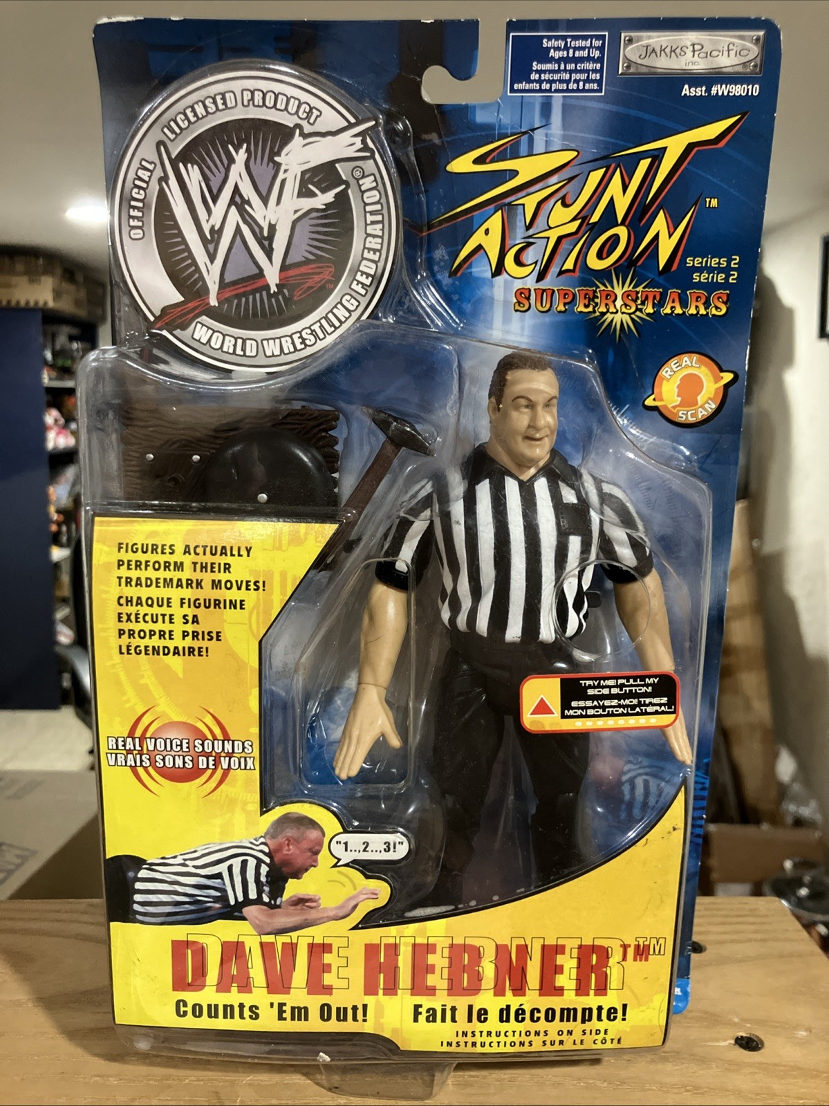 WWE Stunt Action Superstars Dave Hebner Jakks Figure Rare WWE