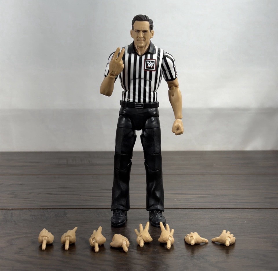 WWE Referee John Cone Elite Build a Figure BAF 5 Summer Slam Complete