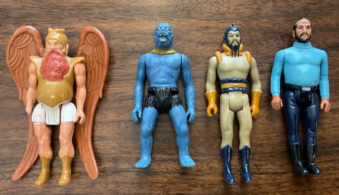 Vintage Mattel 1979 Flash Gordon Figure Lot of 4 Original Vultan Wings Read