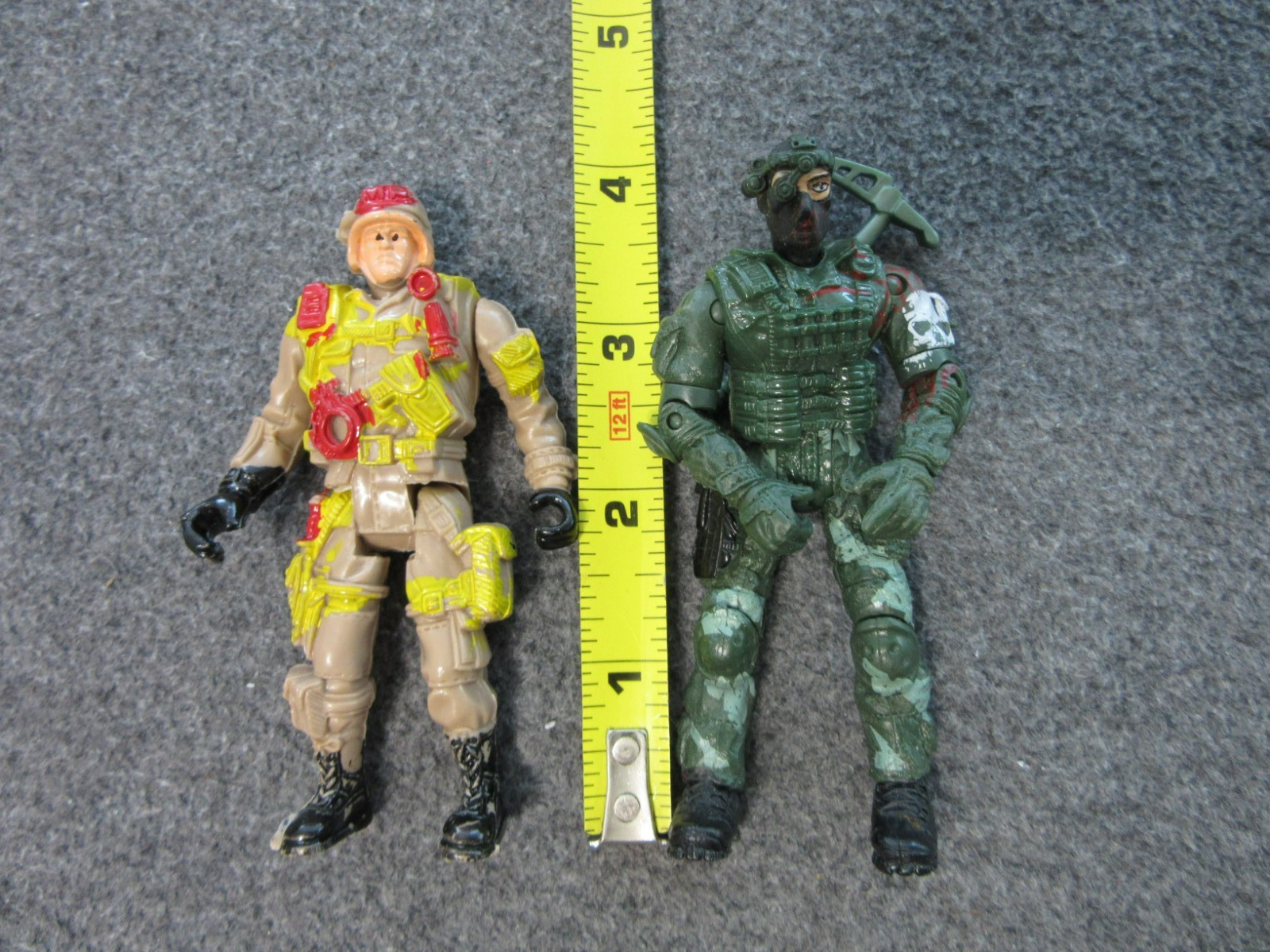 Lot of 10 Army Soldier Tank Chap Mei Beige Green Military Action Figues