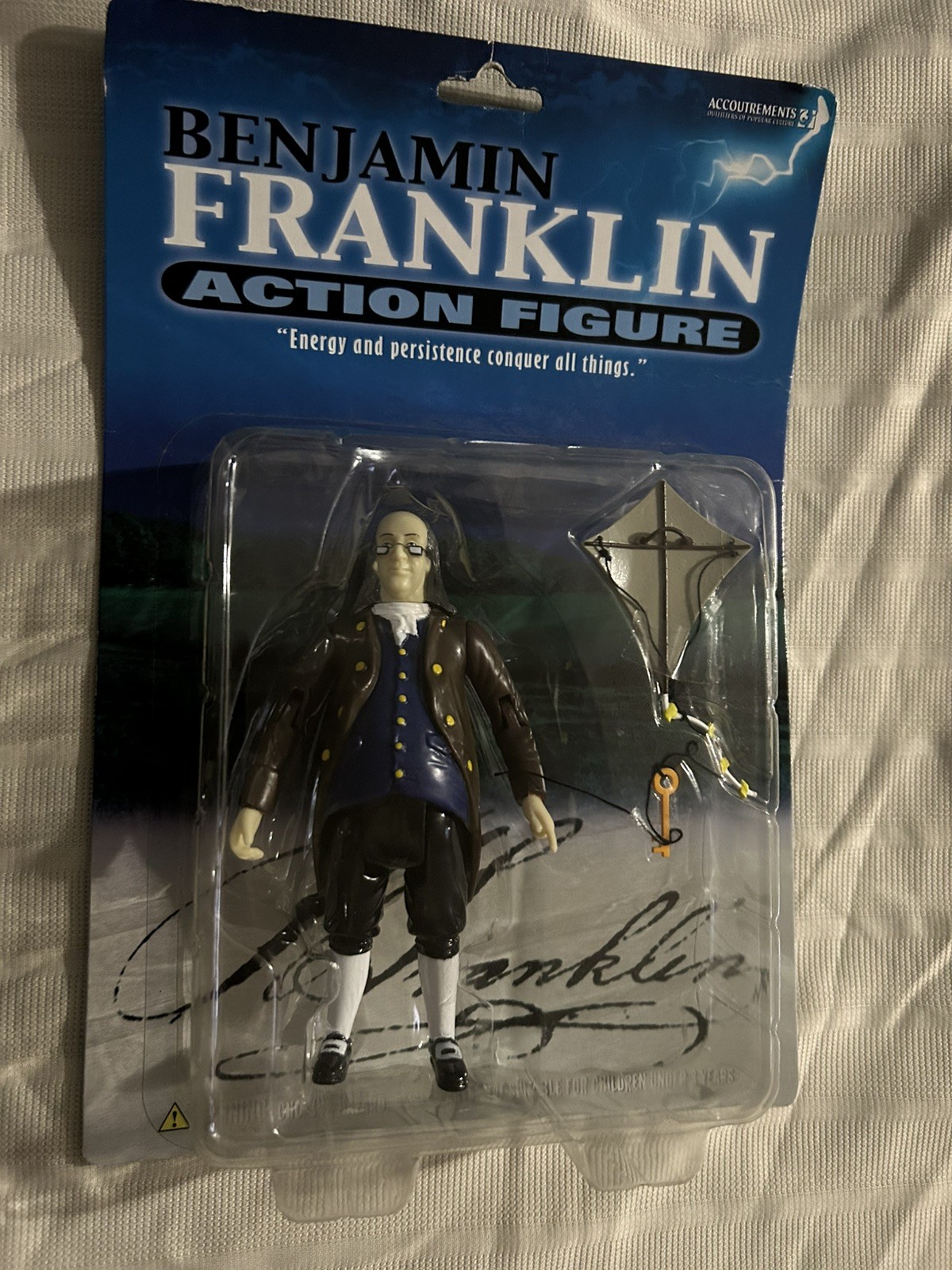 Benjamin Franklin Action Figure Accoutrements 2003 Unopened Collectible
