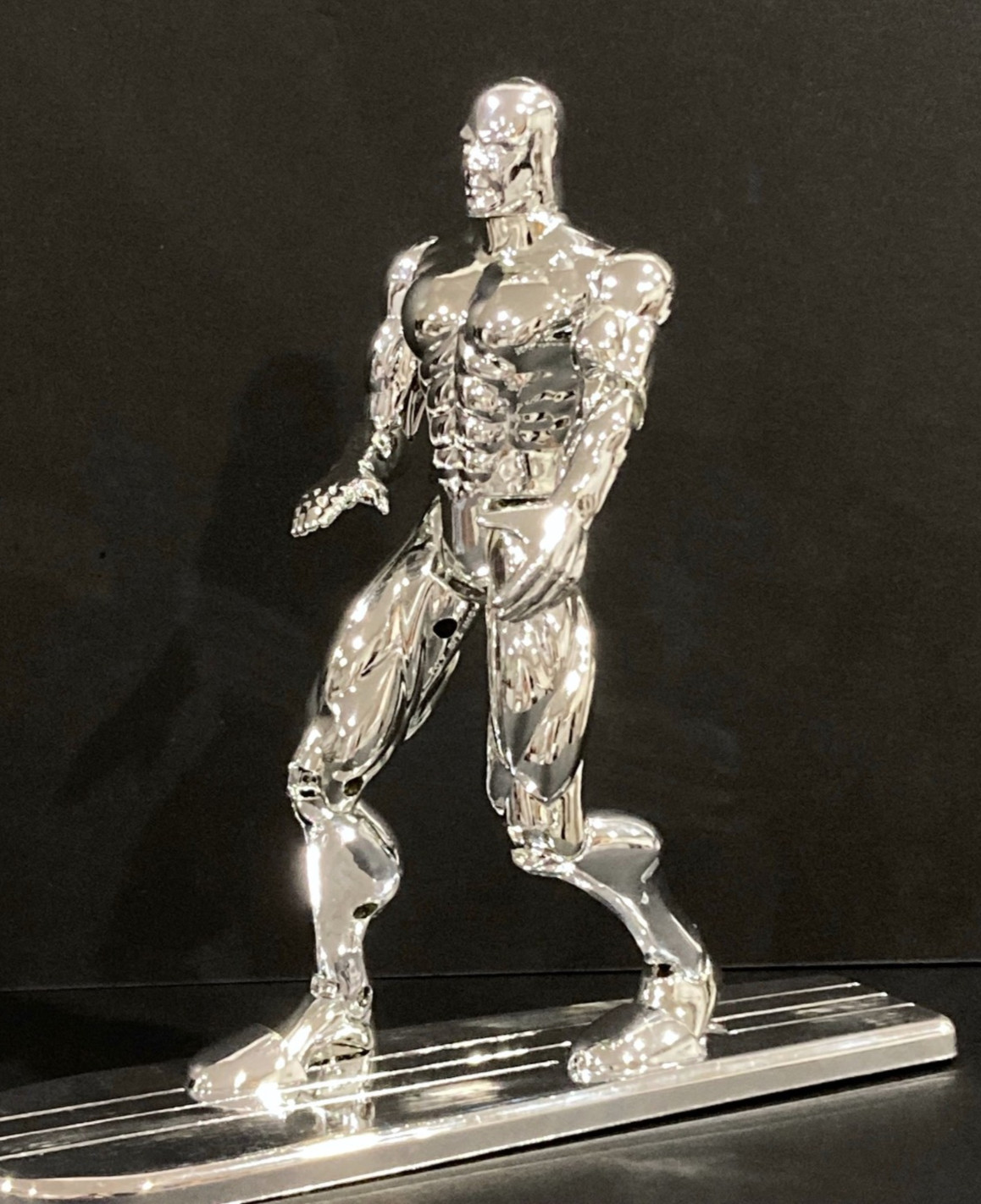 1994 Toy Biz Marvel Fantastic Four Deluxe 10″ Silver Surfer Action Figure