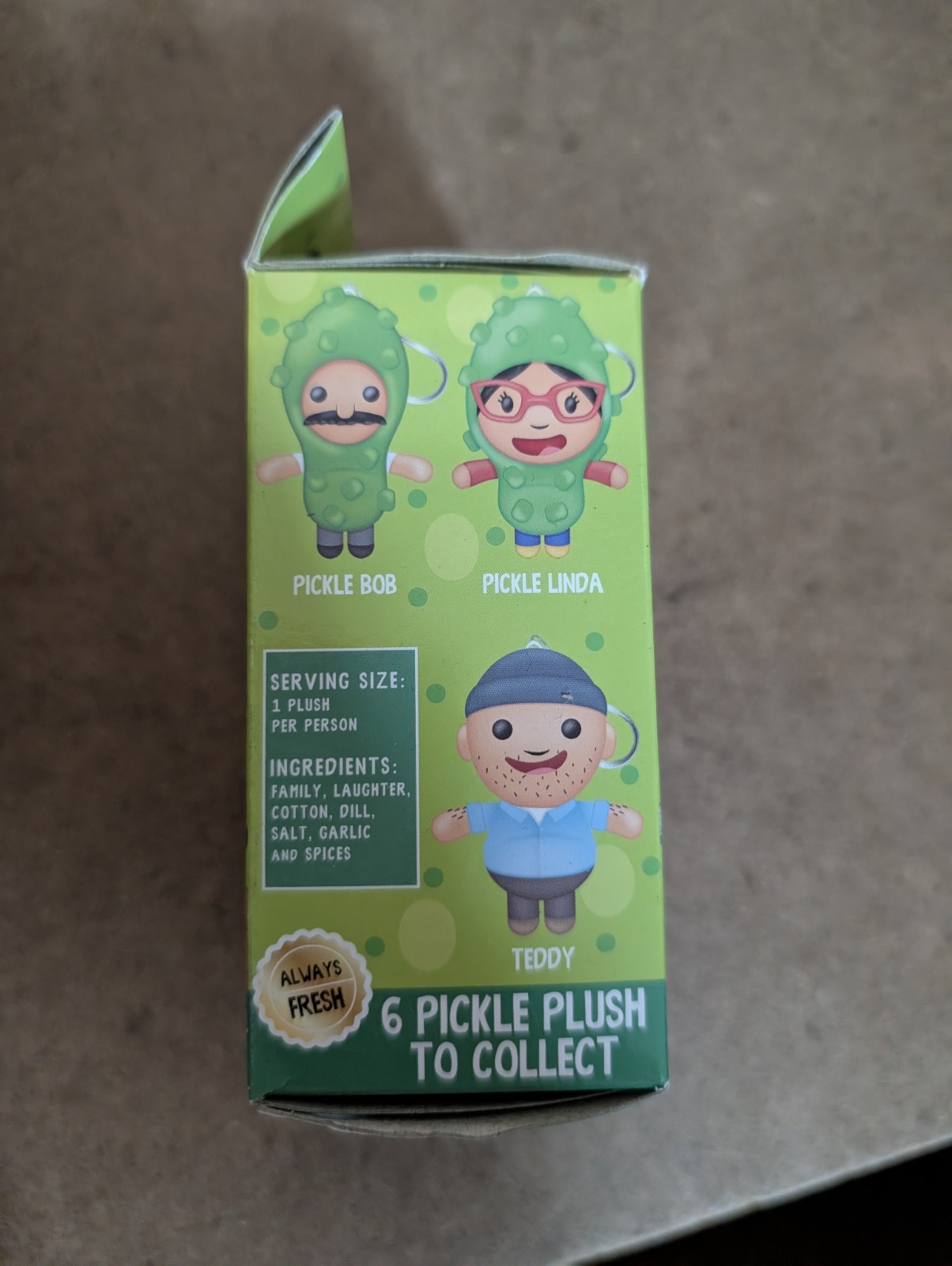 114 Sealed Mystery Box Bob’s Burgers Pickle Plush Danglers Series 003 Bullsitoy