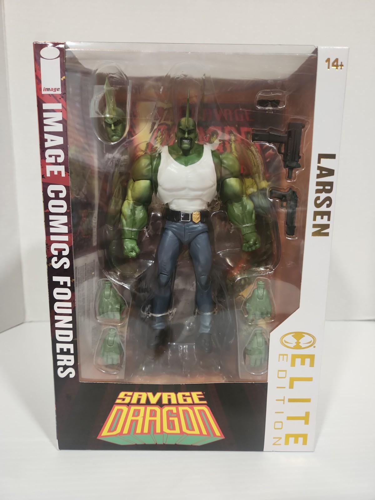 McFarlane Savage Dragon Larsen Elite Edition Image Comics Founders 7″ New In Box