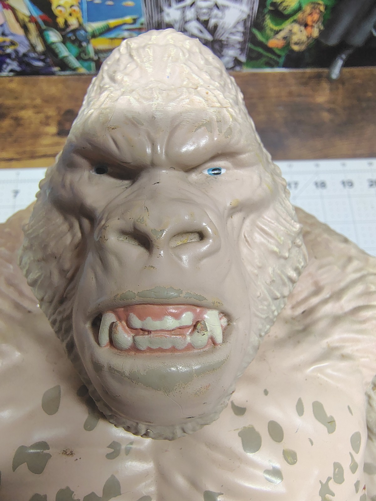 Rampage Mega George 16-inch Action Figure Albino Gorilla with Large Articulated