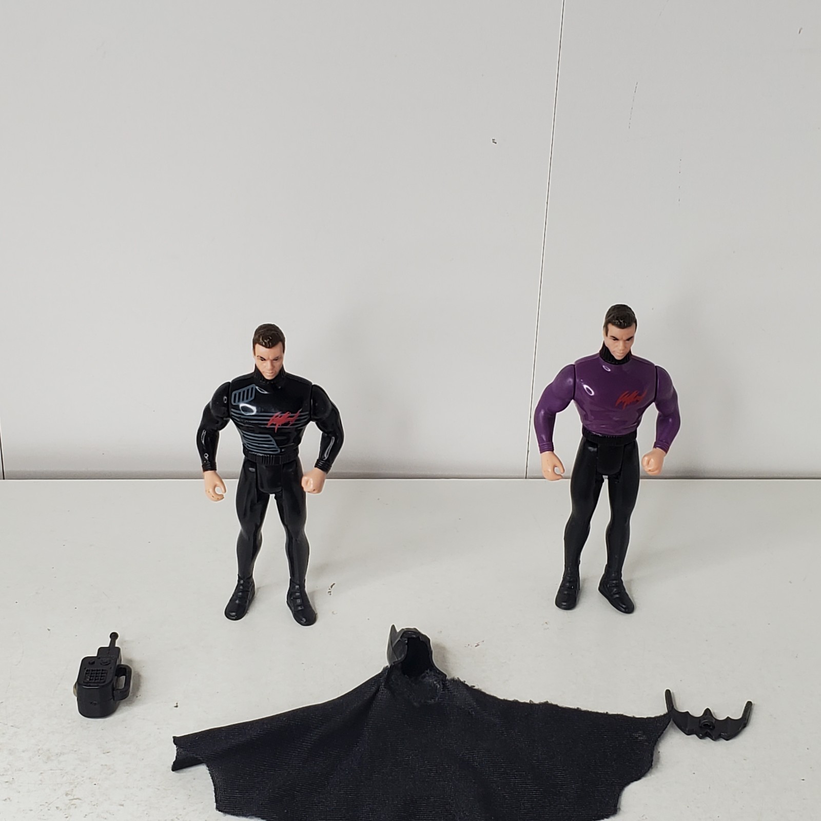1990 The Dark Knight Collection Lot of 2 Bruce Wayne to Batman Action Figures