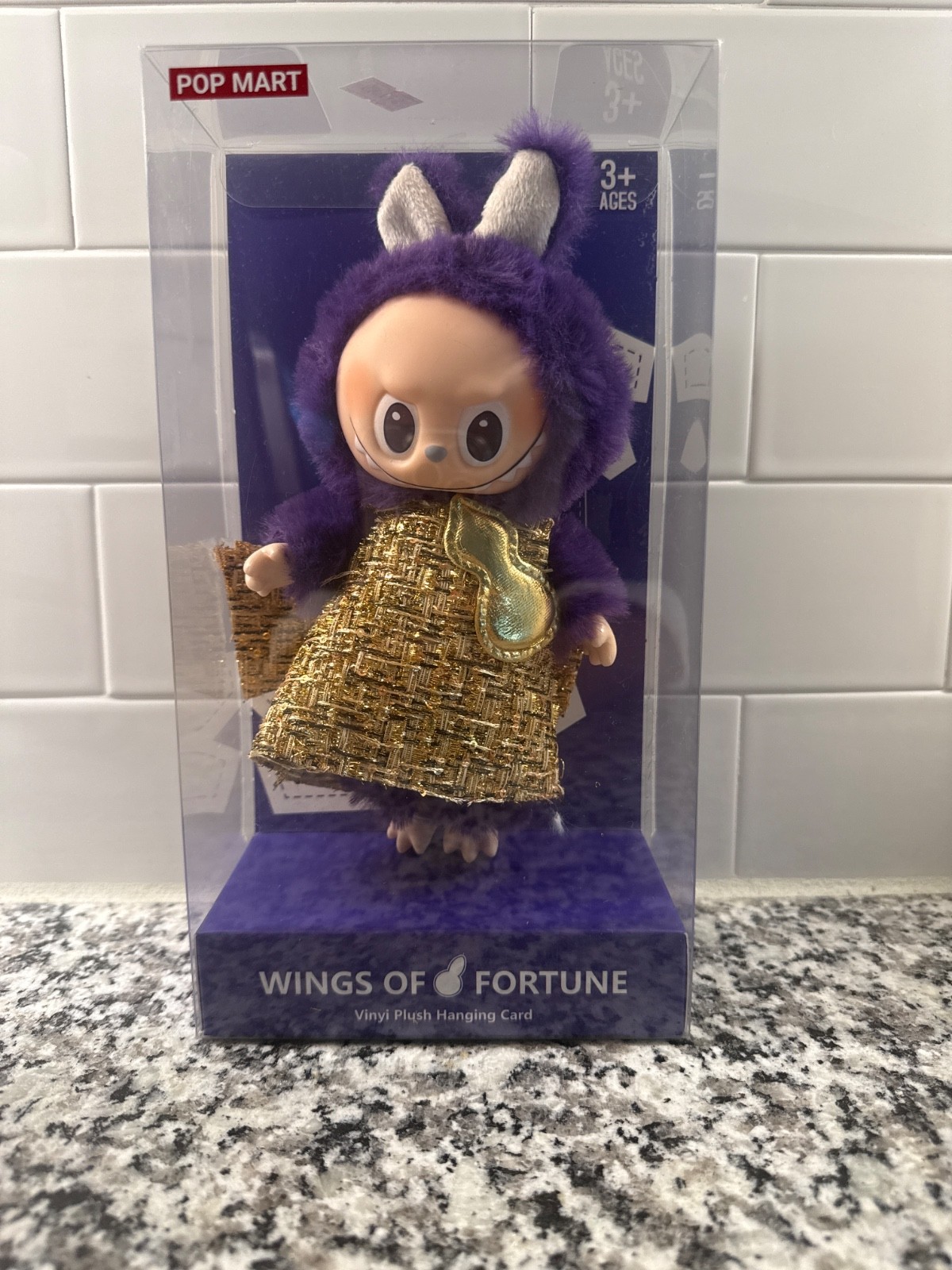 New Pop Mart LABUBU x PRONOUNCE WINGS OF FORTUNE Vinyl Plush Hanging Card