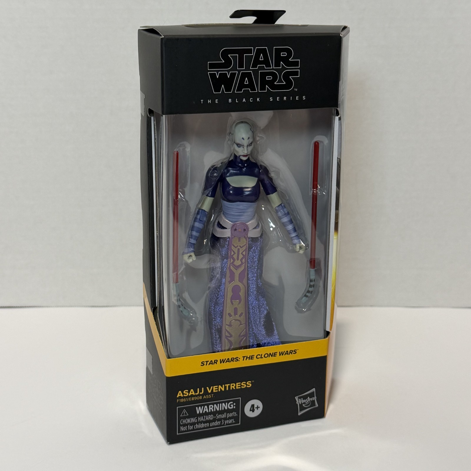 2021 STAR WARS BLACK SERIES Clone Wars 07 ASAJJ VENTRESS 6″ Figure NIB