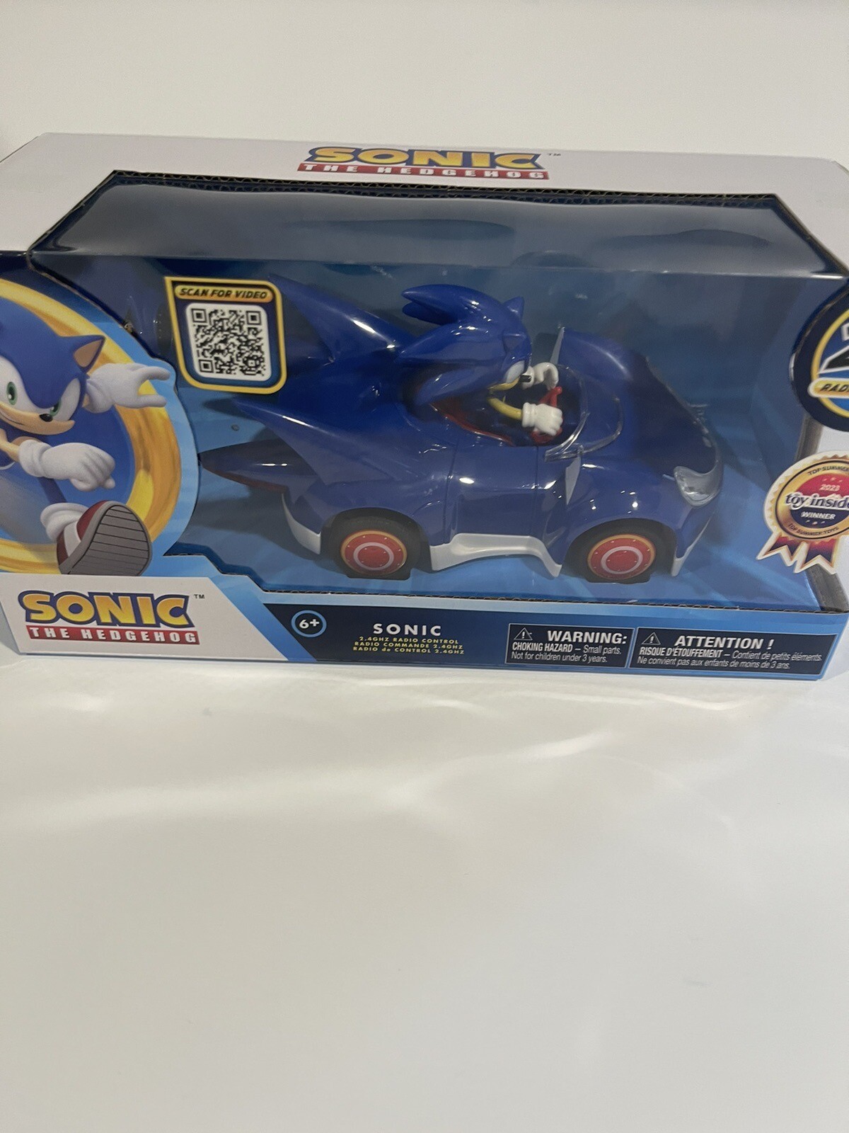 Sonic The Hedgehog Radio Control Car MISB 2023 NKOK 2.4 GHz New In Box