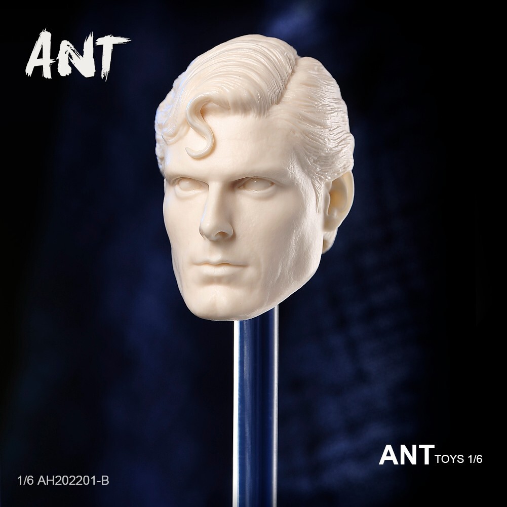 ANT 1/6 Action Figure Head Sculpture Carved Model Toys Christopher Unpaint DIY