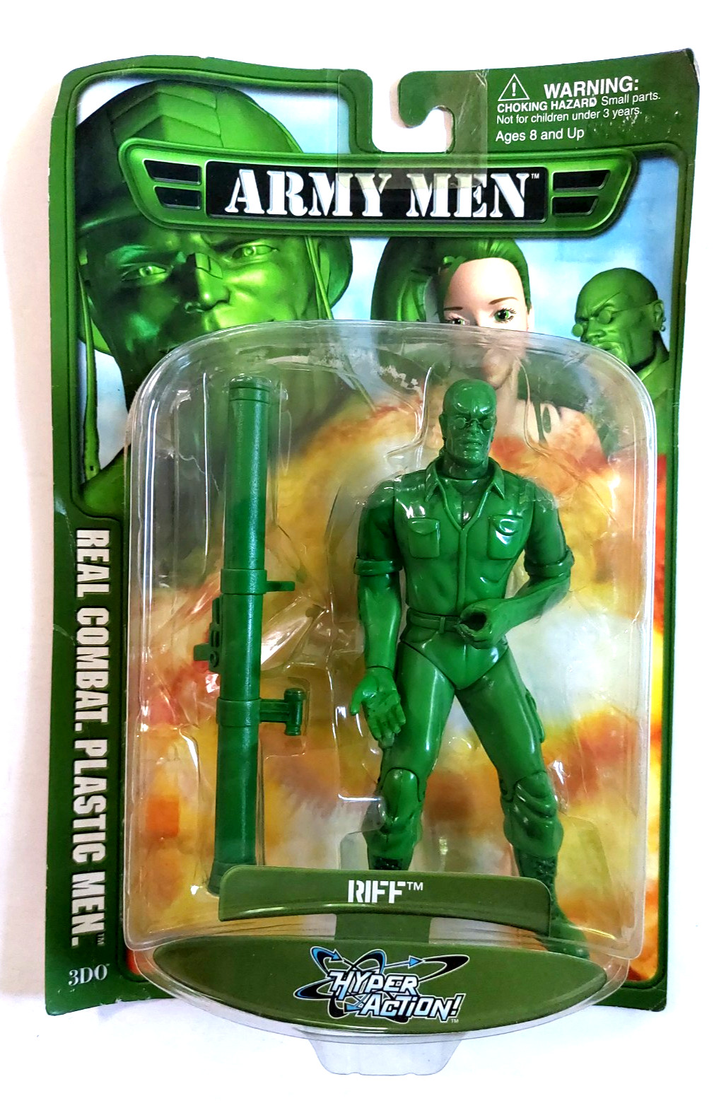 Army Men Riff Action Figure IN PACKAGE 3DO Playing Mantis Sarge’s Heroes Rare