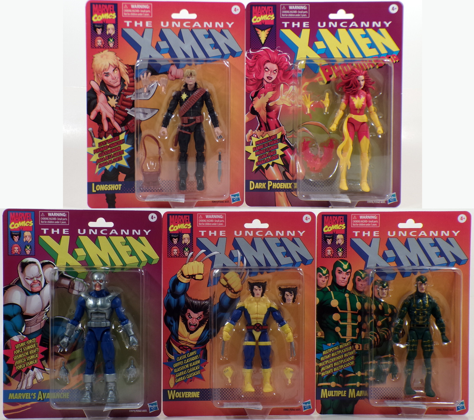 Marvel Legends Uncanny X-Men Retro 6″ LOT of 5 Figure Phoenix Wolverine LongShot
