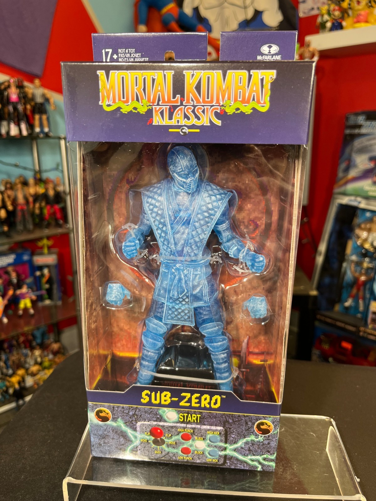 2026 Mortal Kombat McFarlane Toys 7″ Series Klassic Clear Sub Zero Figure MK2