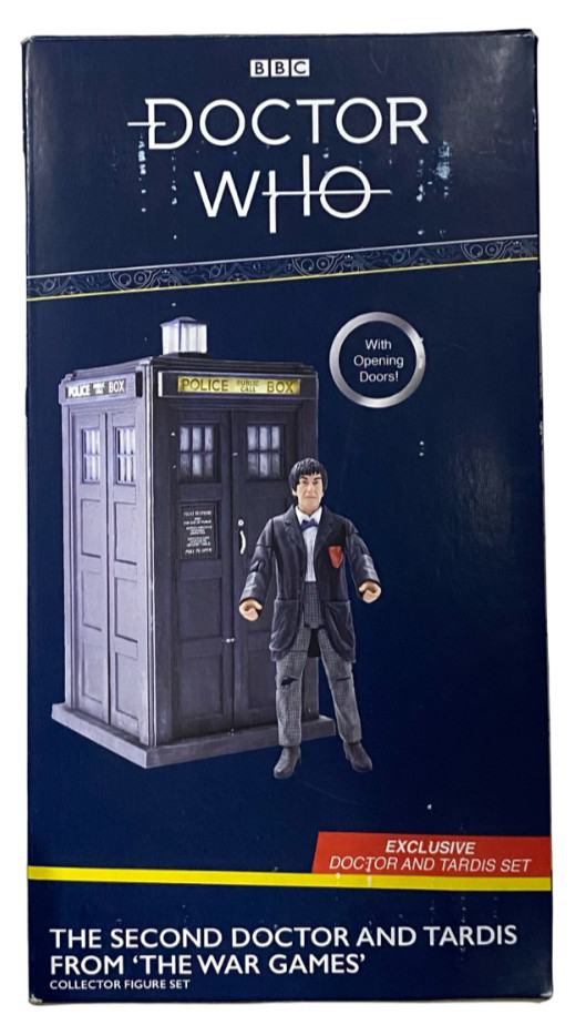 Doctor Who Second Dr&Black TARDIS from The War Games Action Figure Set New READ