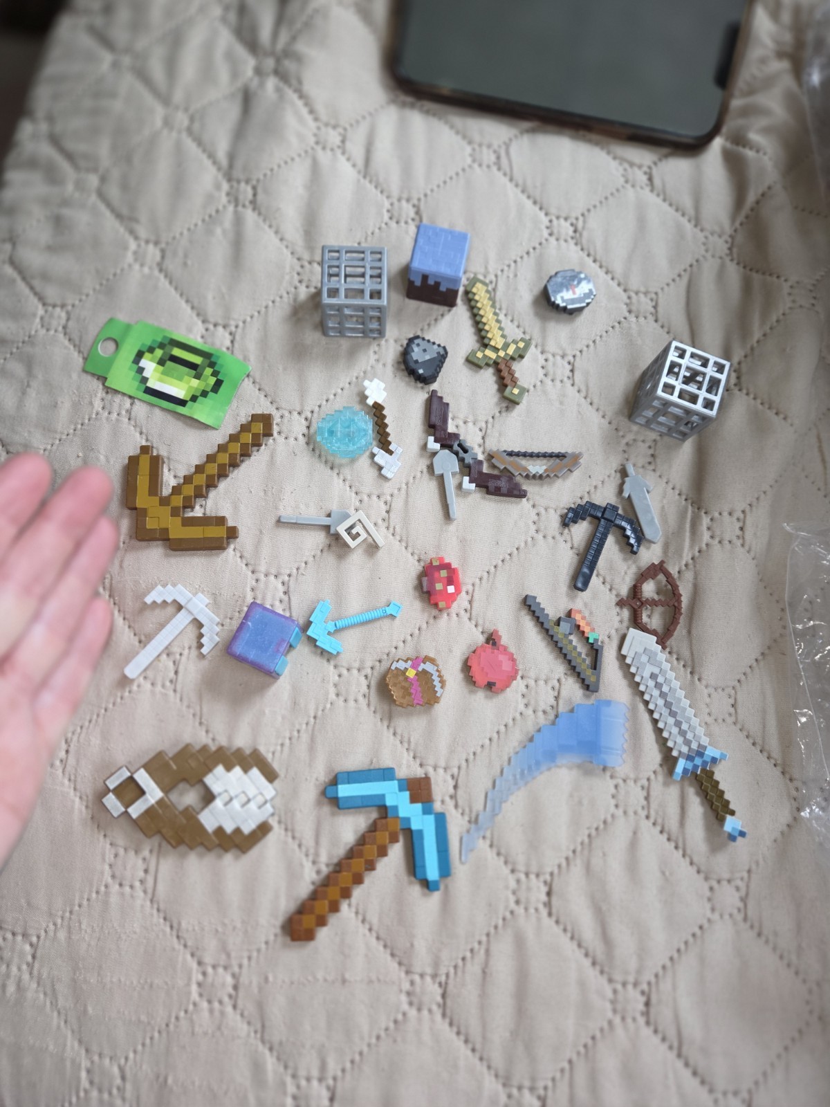 Minecraft Lot Swords Axe Bombs Weapons Play Acessories Lot Bundle