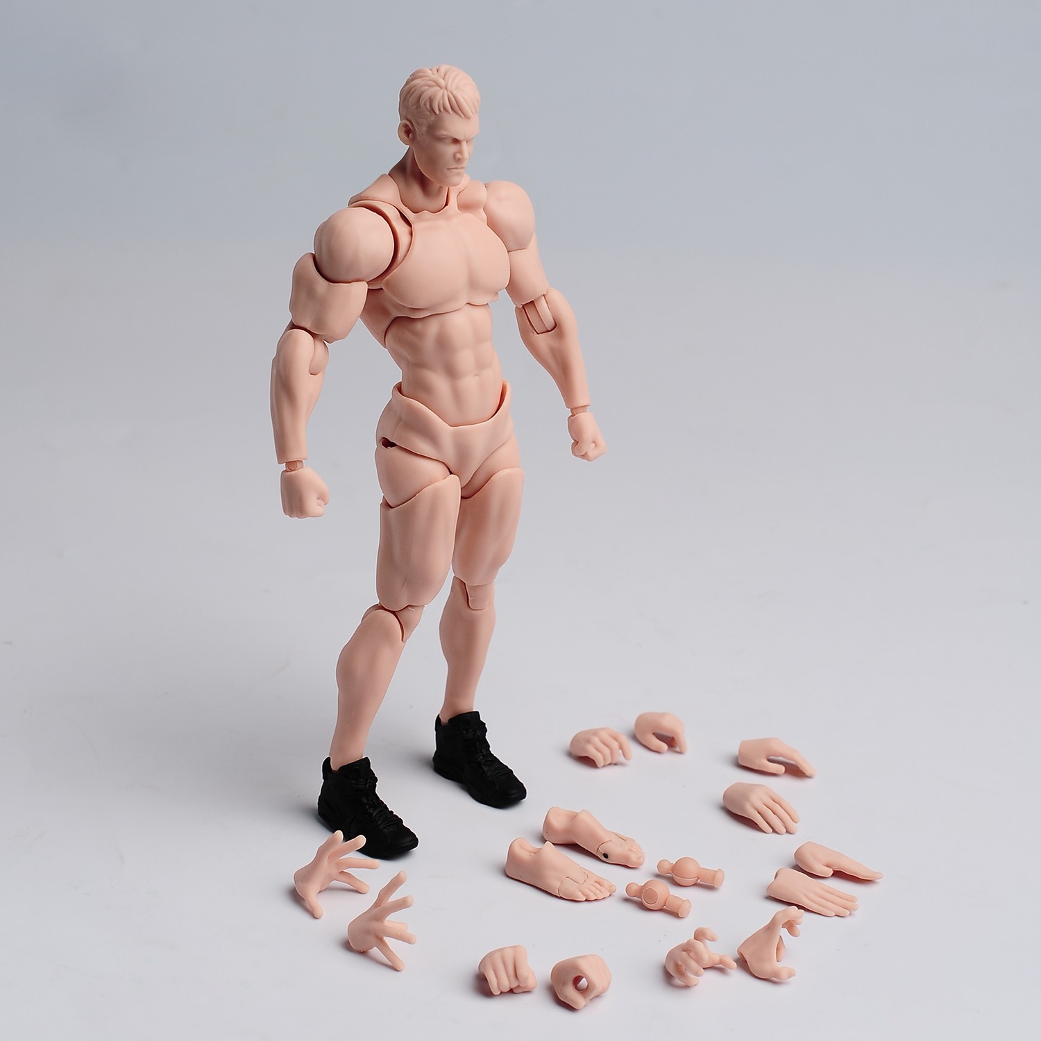 Wind Toys 1/12 Super Flexible Soldier Figure 6inch Male Yellow Joint Body & Head