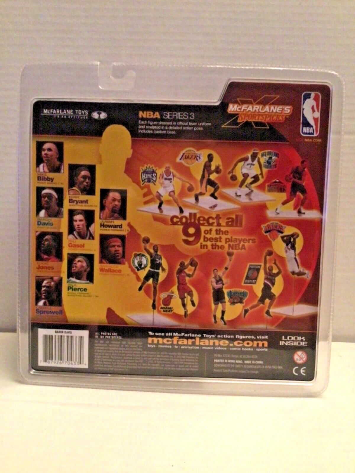 Baron Davis McFarlane Debut Series 3 Charlotte Hornets Free S/H