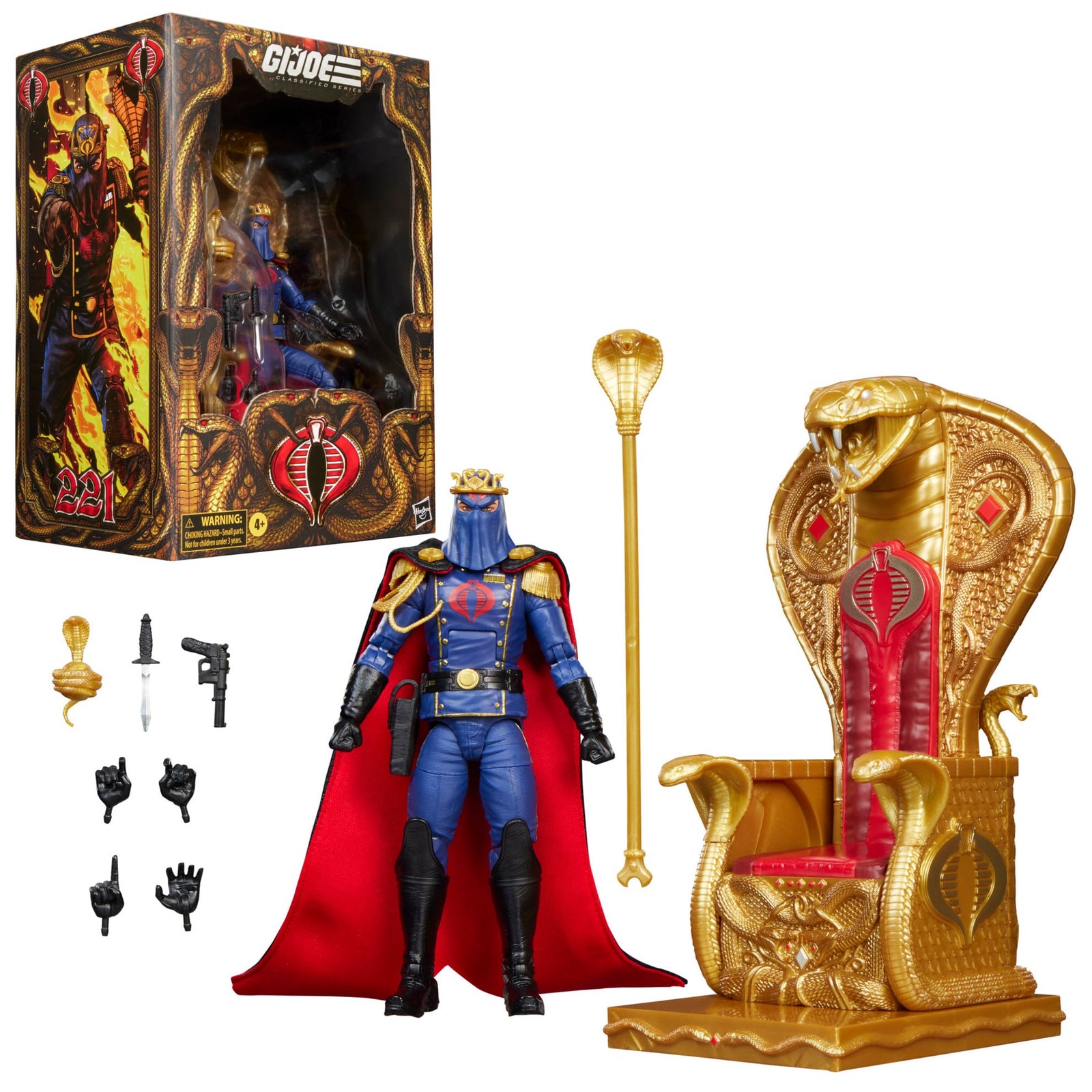 Cobra Commander with Throne Set G.I. Joe Classified Series #221 *PRESALE