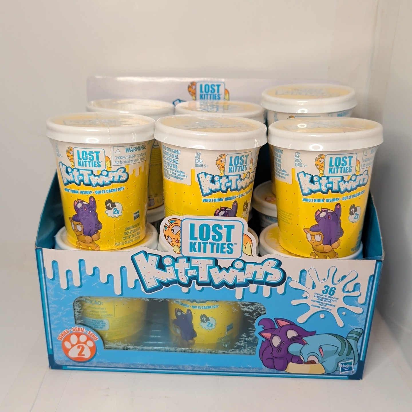 Lost Kitties Kit-Twins Series 2 – Full Set Of 12 With Display Box Sealed Hasbro