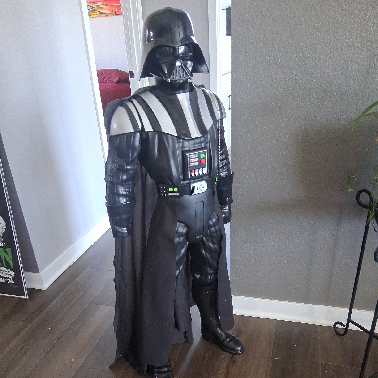 STAR WARS 48″ Darth Vader sound effects Battle Buddy 4Ft works missing arm